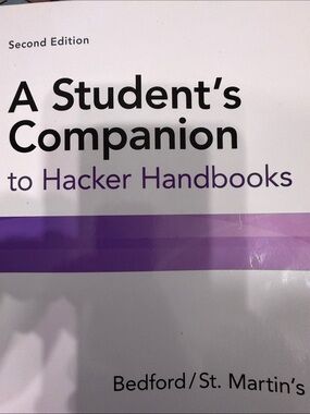 A Student's Companion to Hacker Handbooks - Purple Accent Paperback
